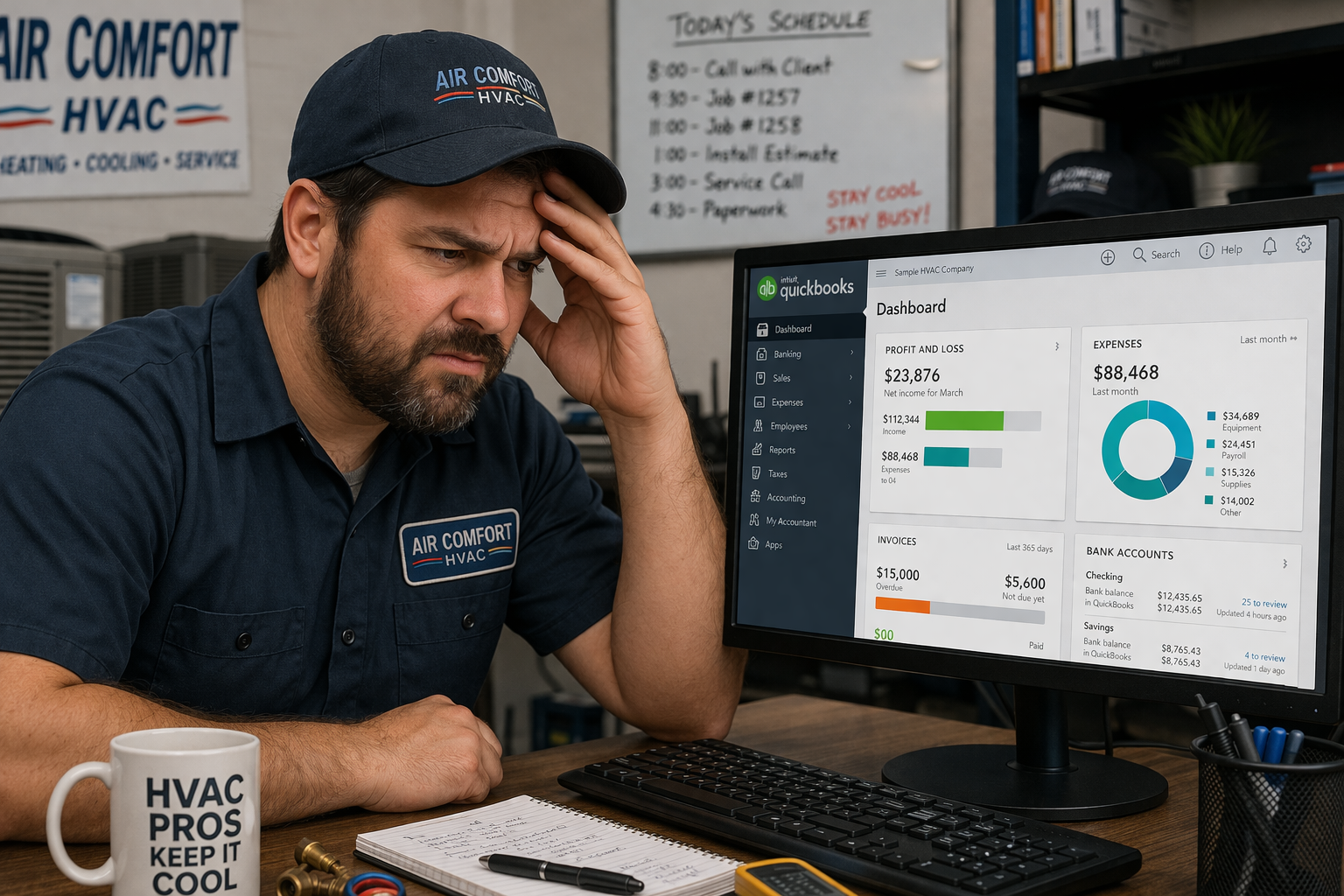 Bookkeeping & Accounting Services for HVAC Technicians